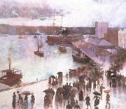 Charles conder Departure of thte OrientCircularQuay (nn02) oil painting on canvas